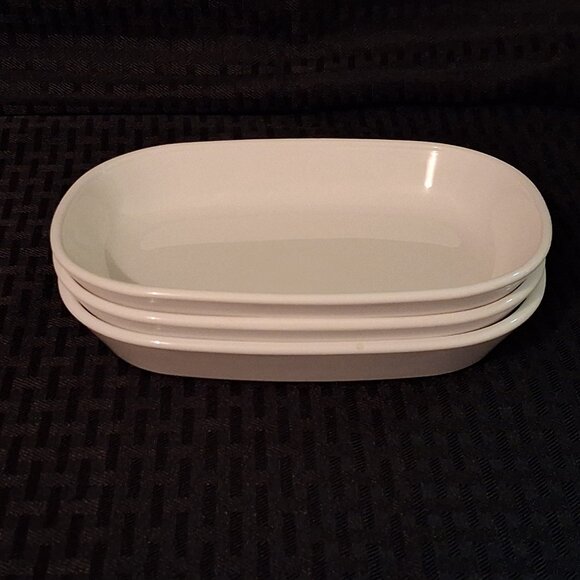 Corning Ware White Sidekick Oven Microwave Serving Dish P-140-B Set of 3 EUC - Picture 7 of 9